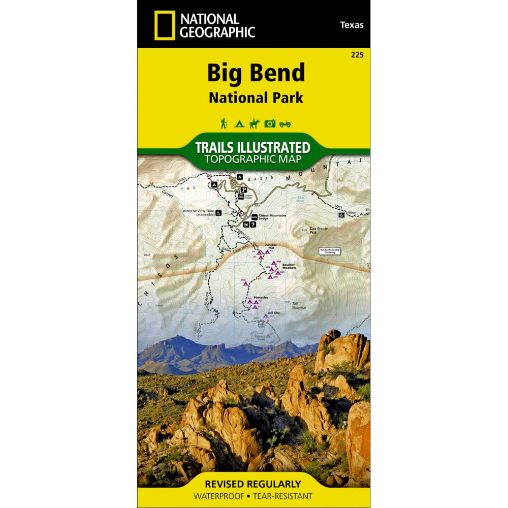 225 Big Bend National Park Trail Map