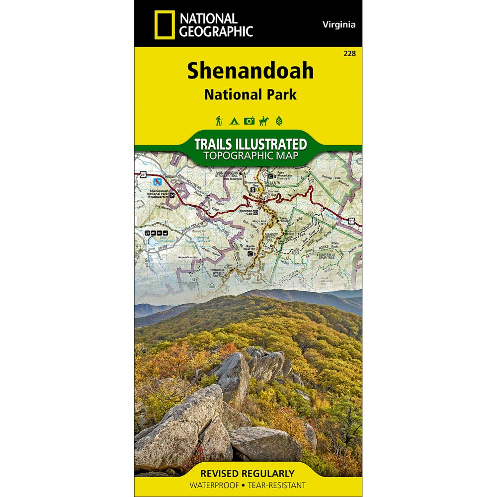 228 Shenandoah National Park Trail Map 