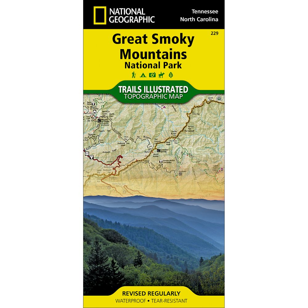 229 Great Smoky Mountains National Park Trail Map 