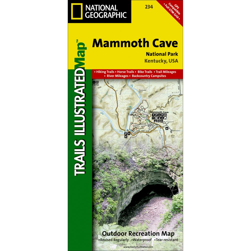 234 Mammoth Cave National Park Trail Map 