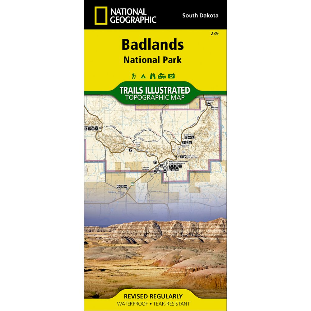 239 Badlands National Park Trail Map
