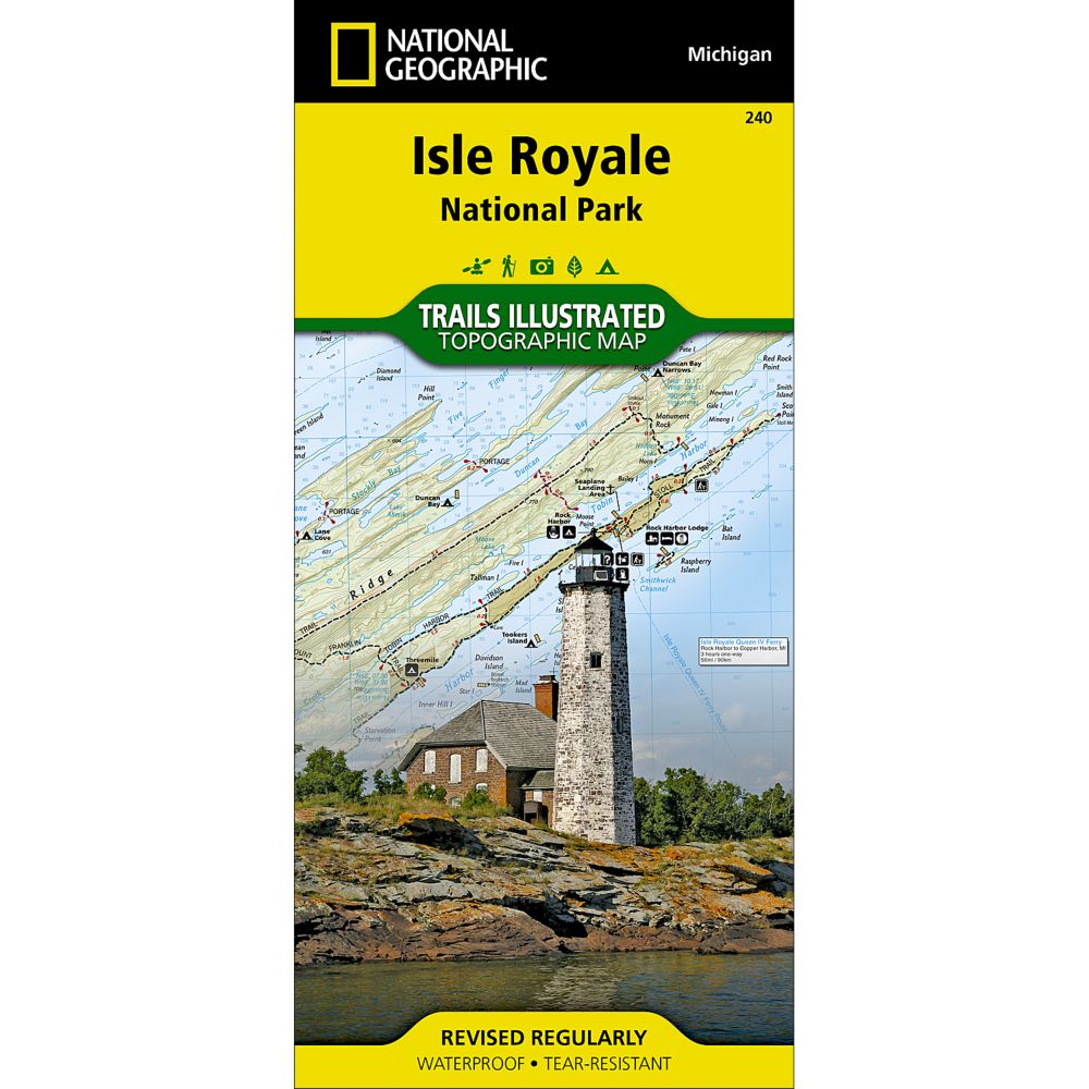 National Geographic Isle Royale National Park Map