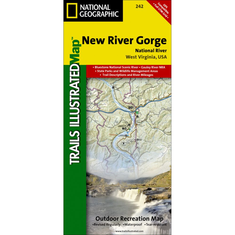 242 New River Gorge National Recreation Area Trail Map 