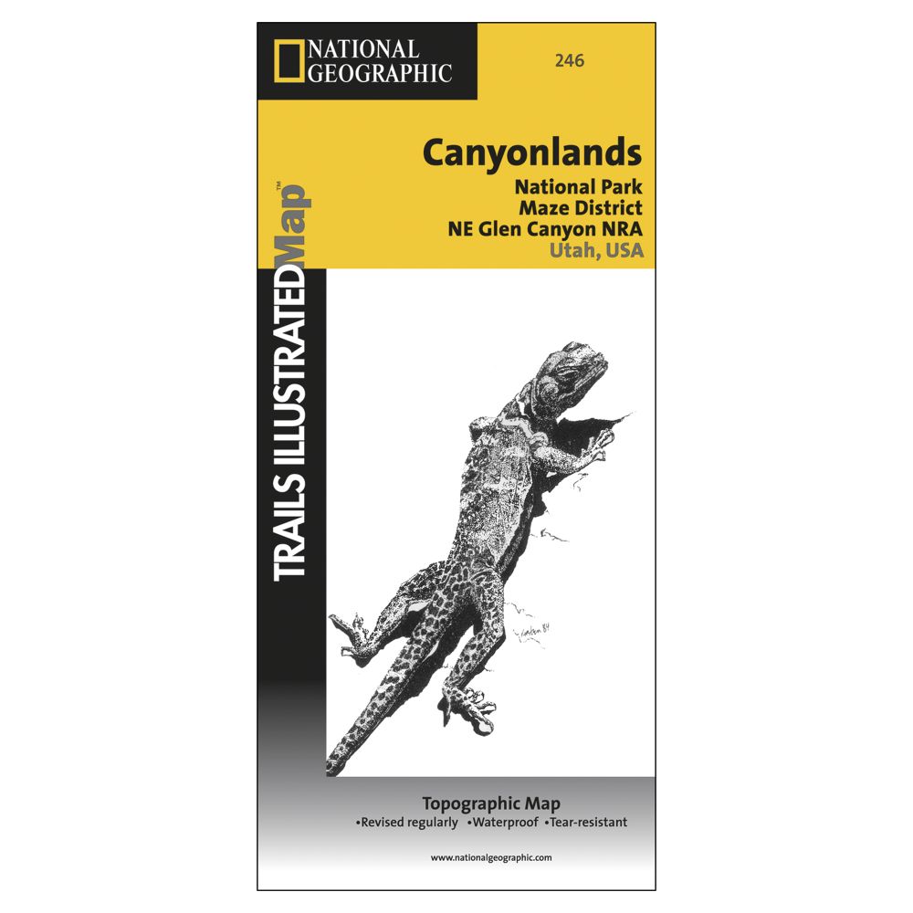 246 Canyonlands National Park: Maze & NE Glen Canyon Trail Map