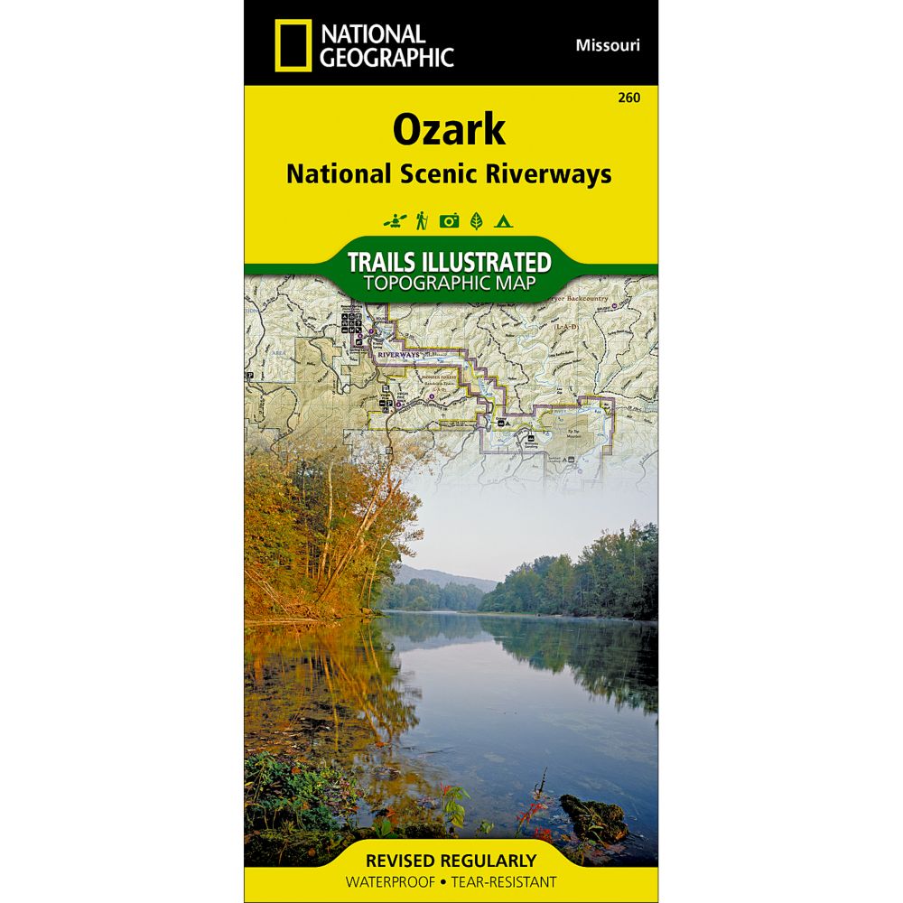 National Geographic Ozark National Scenic Riverways Map