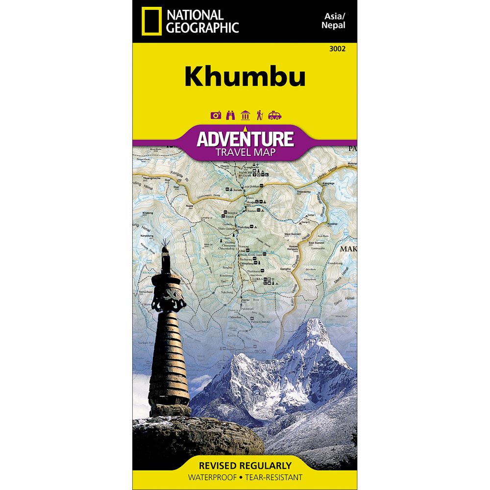 National Geographic Khumbu, Nepal, Adventure Map 