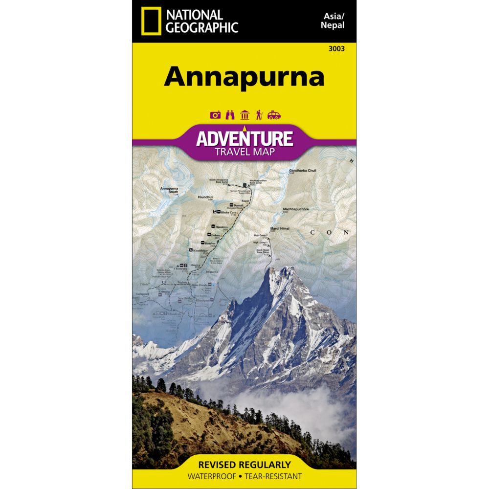 National Geographic Annapurna, Nepal Adventure Map