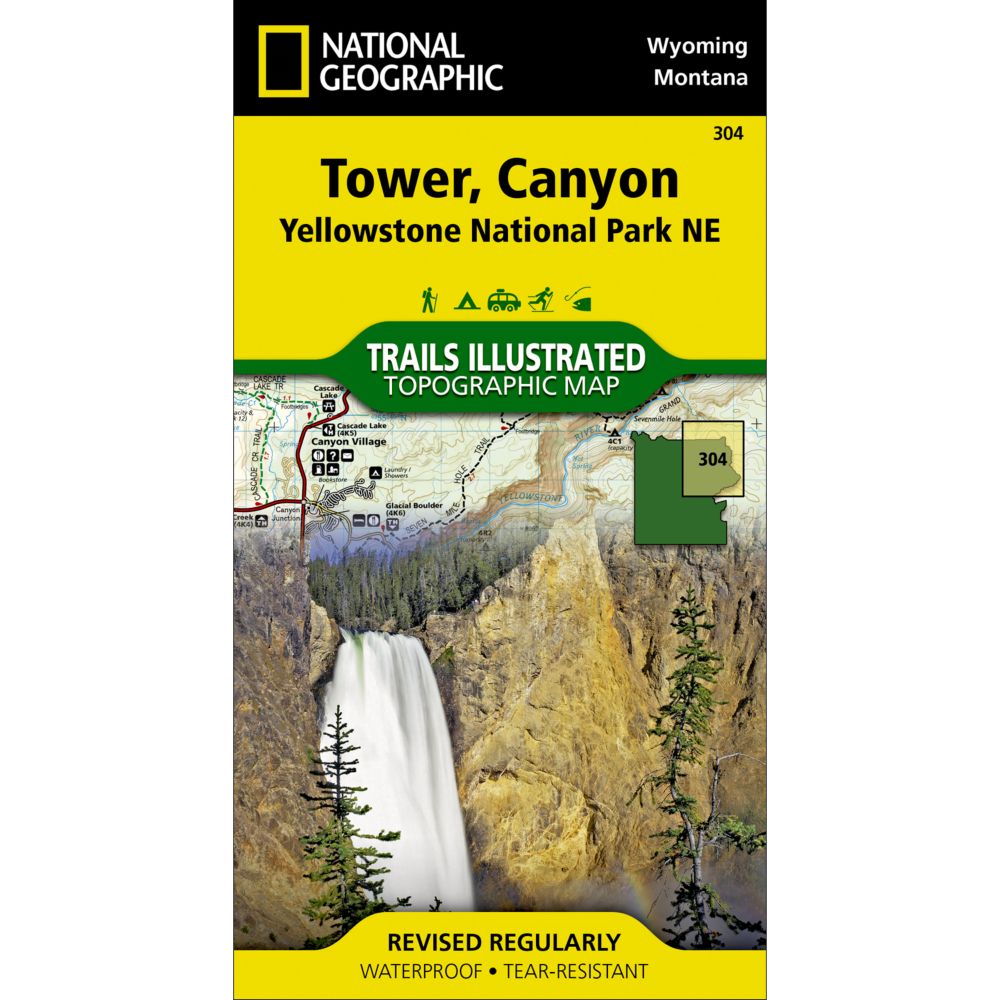 304 Northeast Yellowstone - Tower & Canyon Trail Map