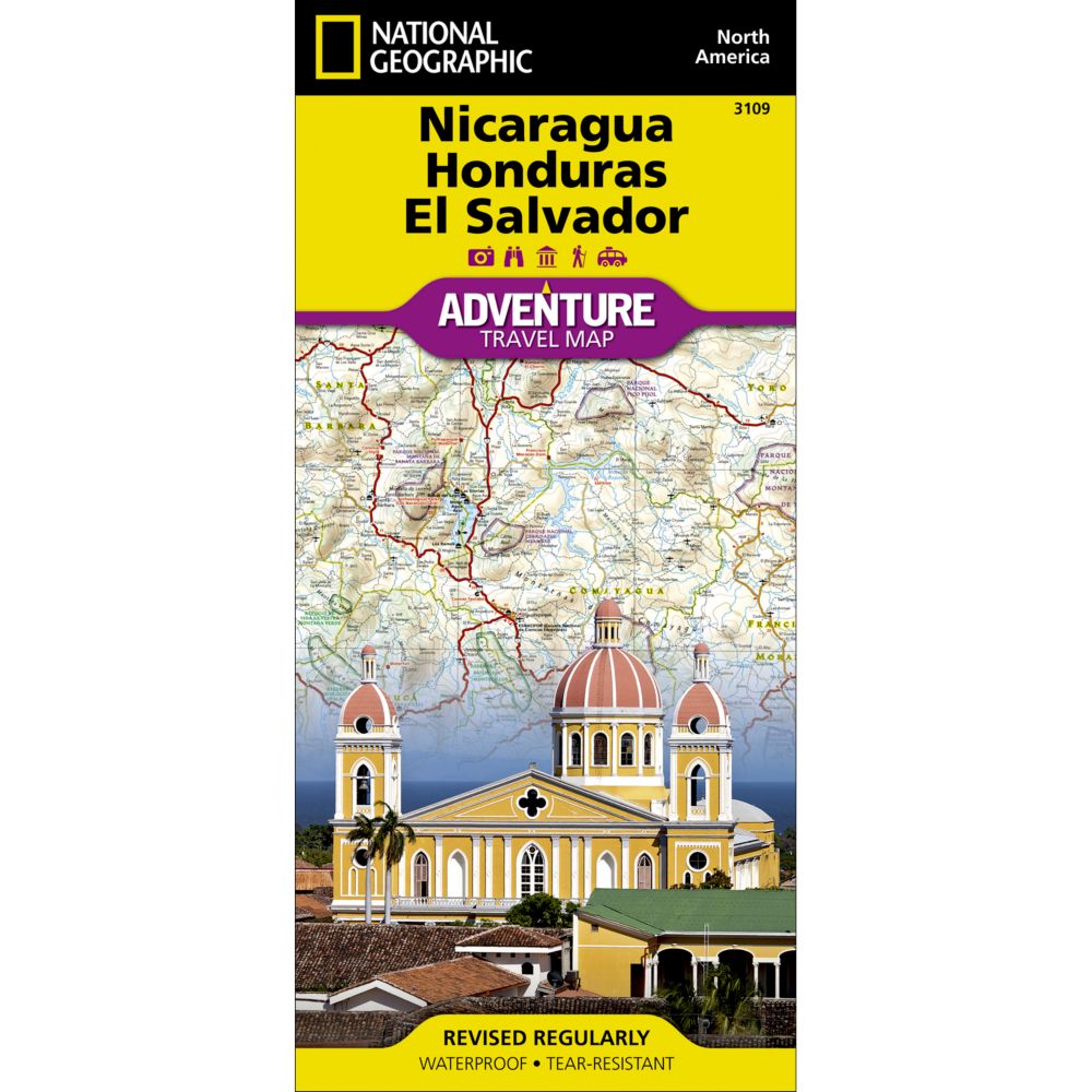 El Salvador, Nicaragua, and Honduras Adventure Map