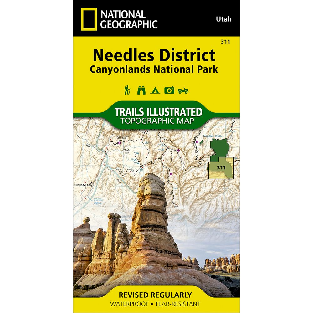 311 Canyonlands National Park: Needles District Trail Map