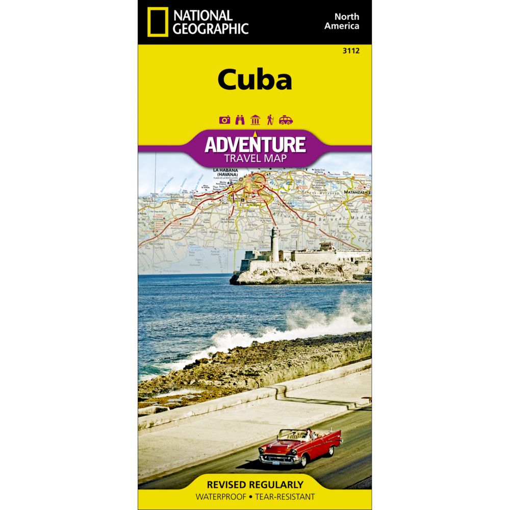 National Geographic Cuba Adventure Map