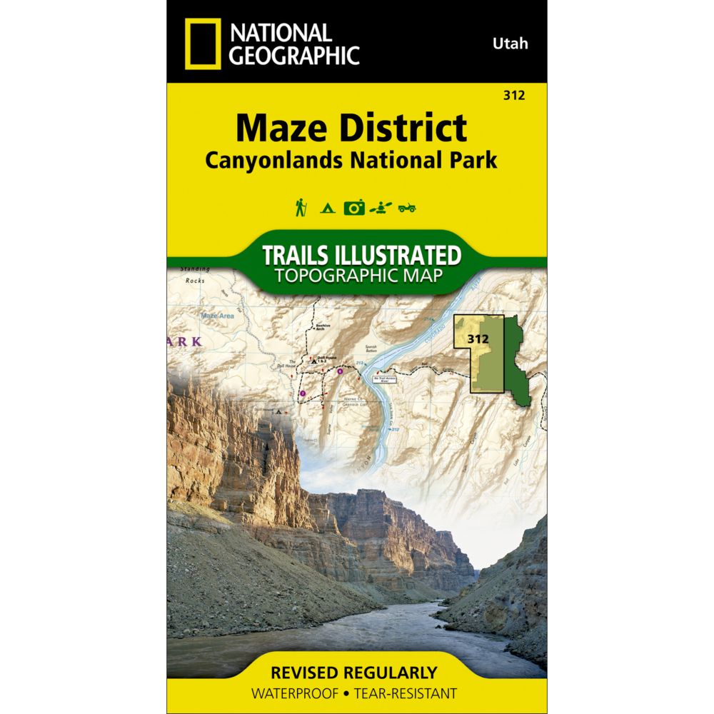 312 Canyonlands National Park: Maze District Trail Map
