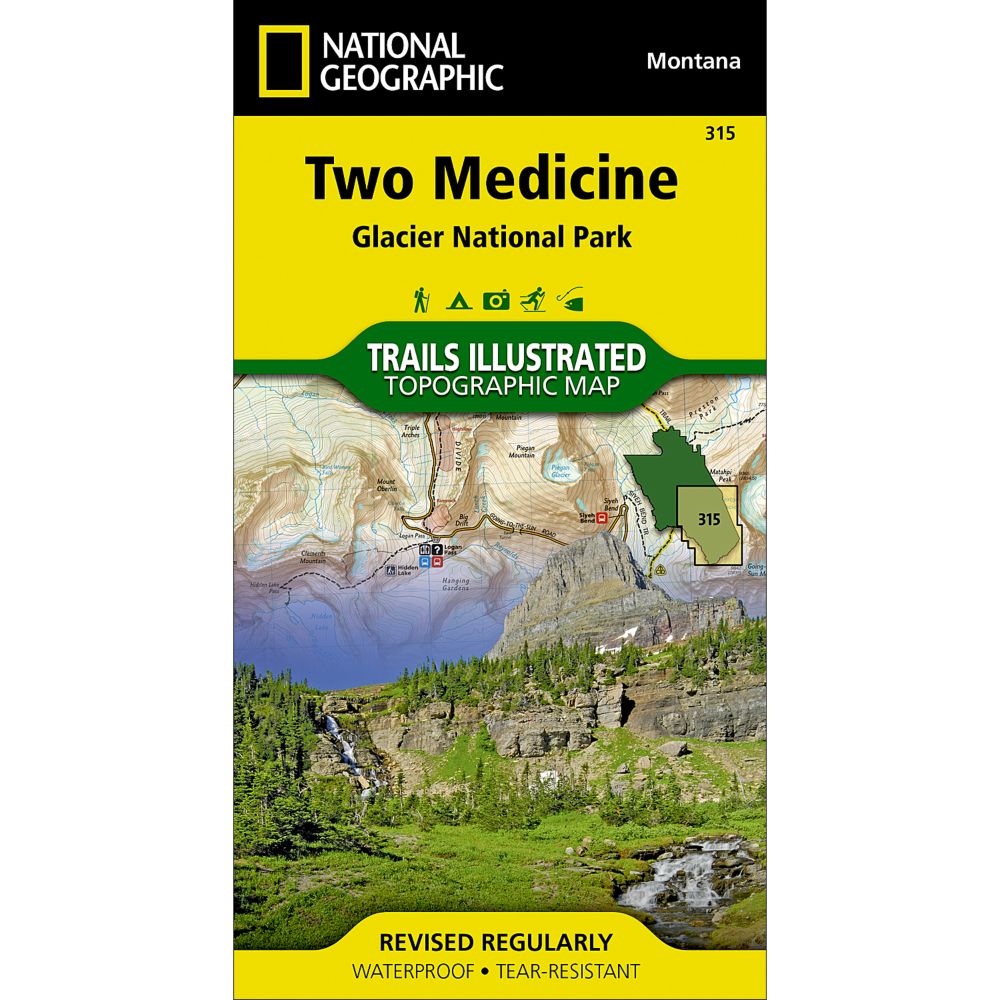 315 Two Medicine, Glacier National Park Trail Map