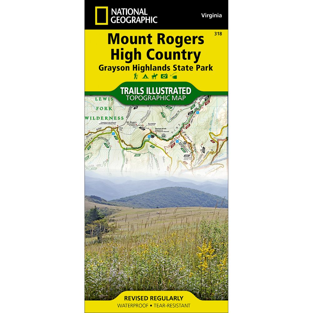 318 Mount Rogers High Country / Grayson Highlands State Park Trail Map