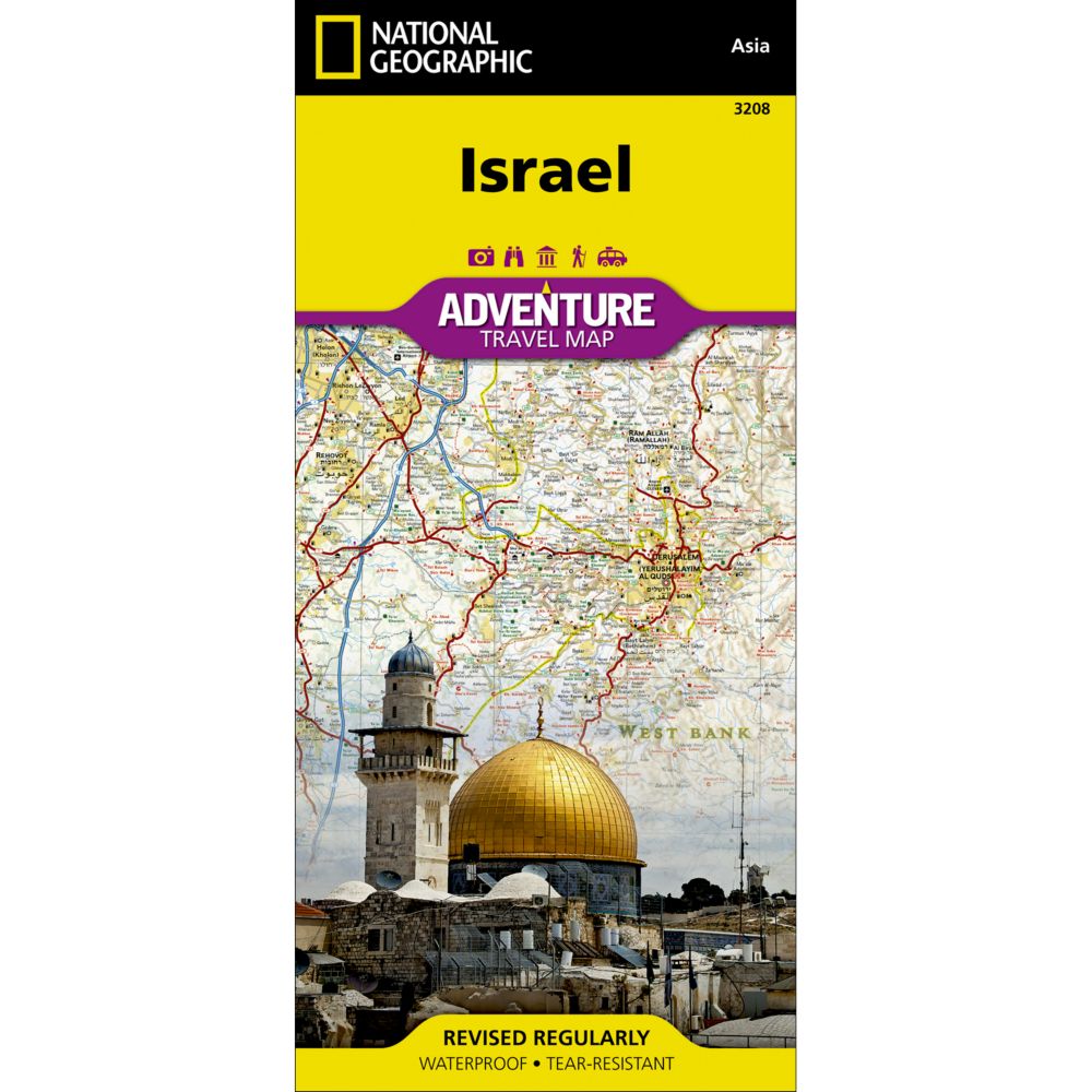 National Geographic Israel Adventure Map