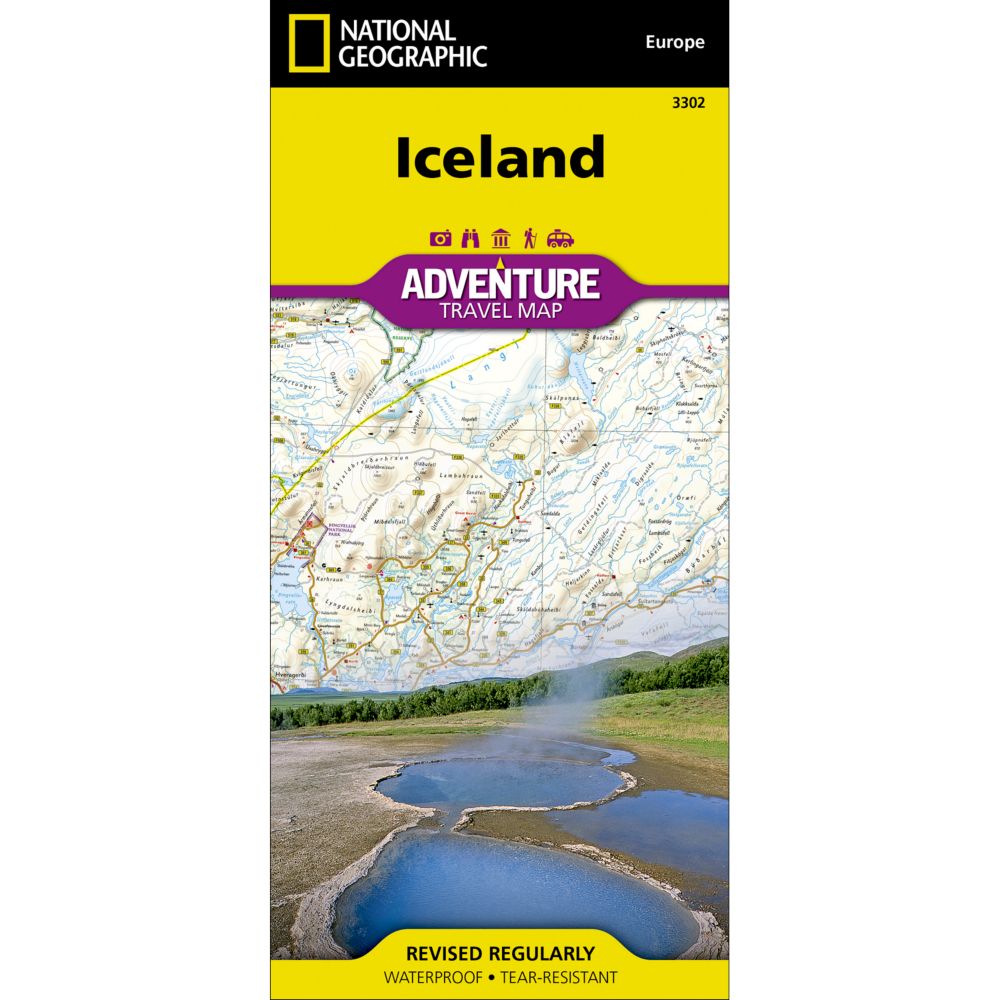 National Geographic Iceland Adventure Map