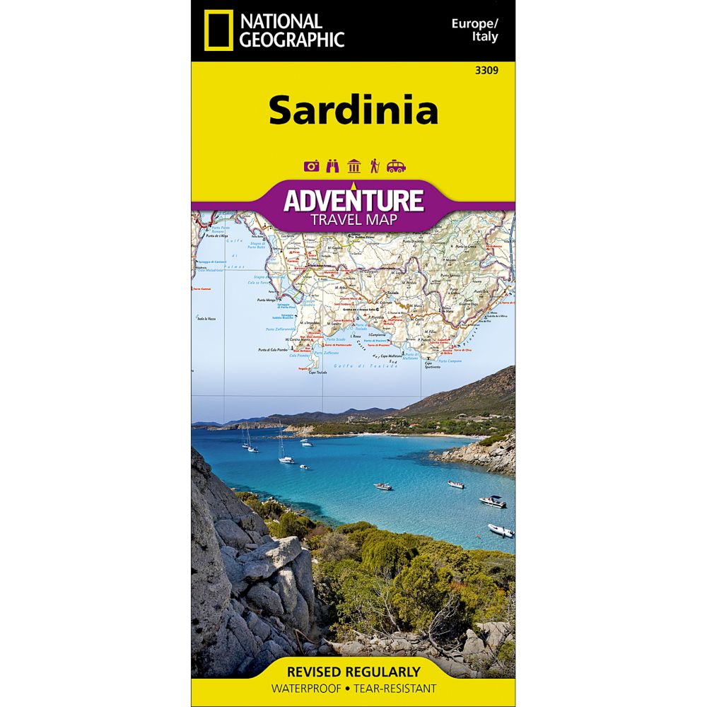 National Geographic Sardinia Adventure Map