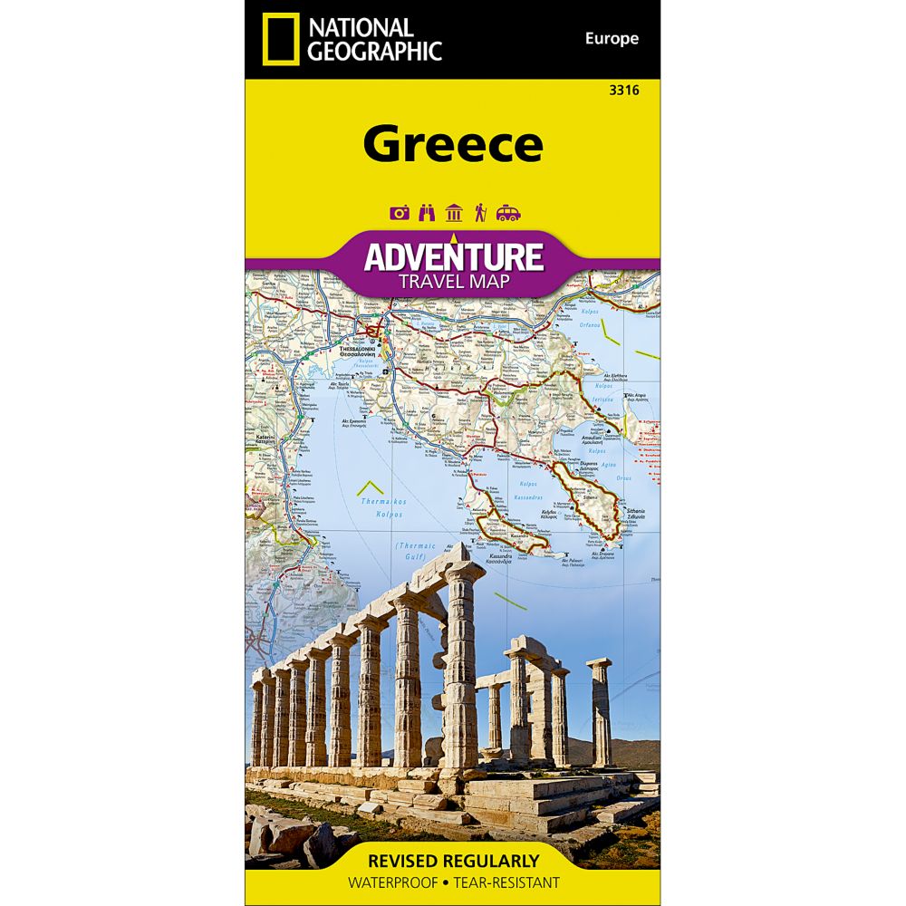 National Geographic Greece Adventure Map
