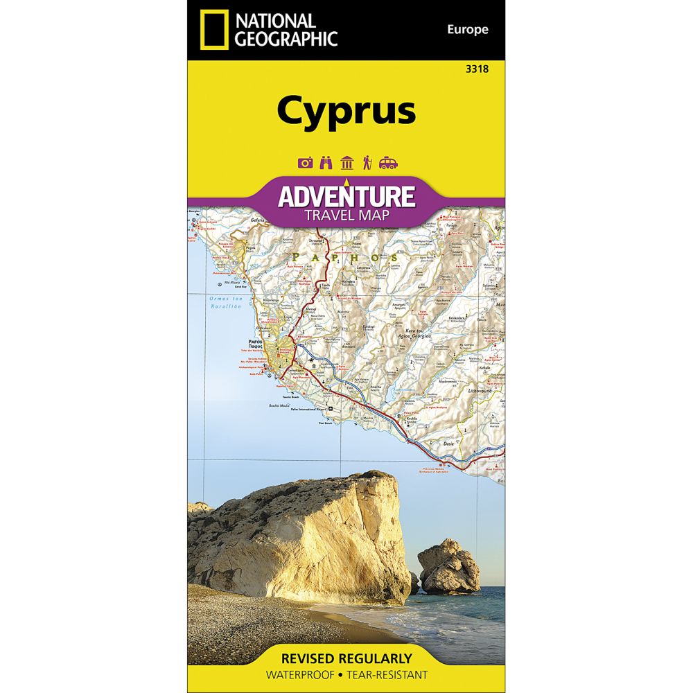 National Geographic Cyprus Adventure Map
