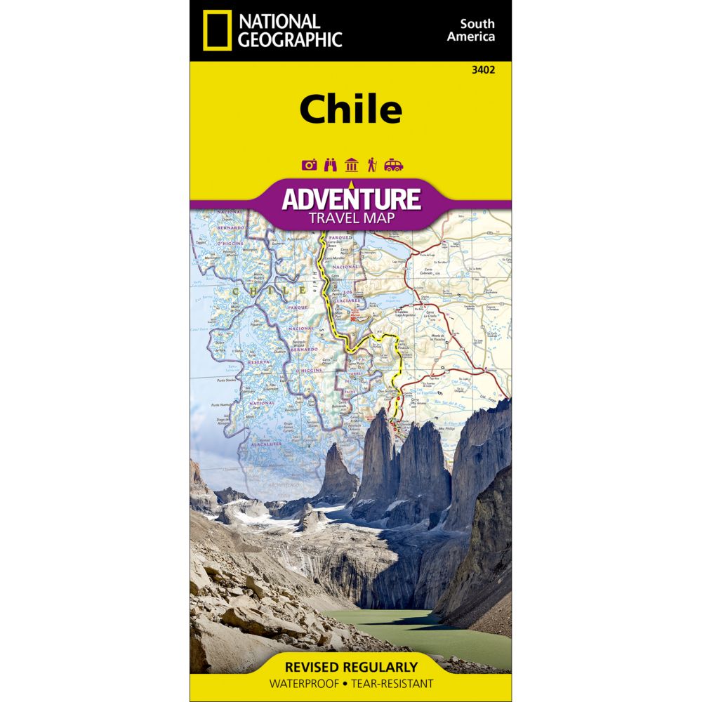 National Geographic Chile Adventure Map
