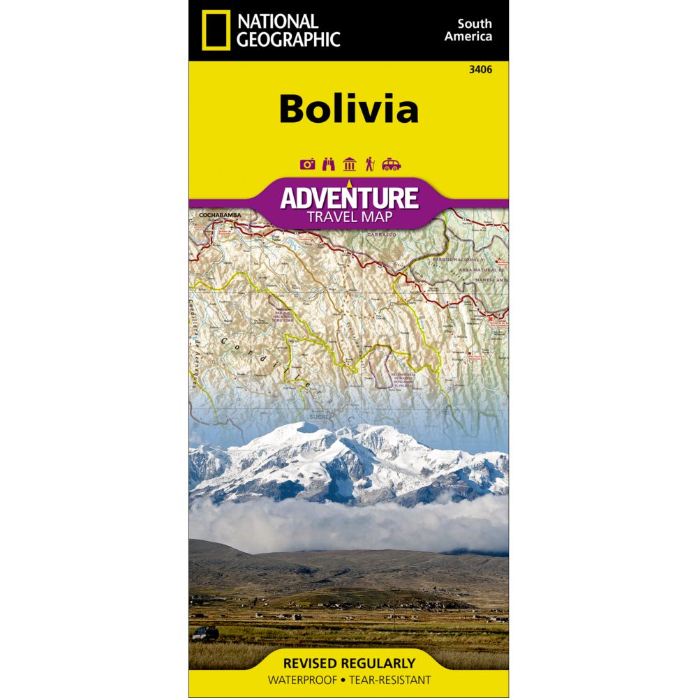 National Geographic Bolivia Adventure Map