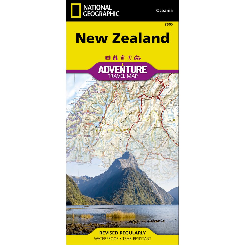 National Geographic New Zealand Adventure Map