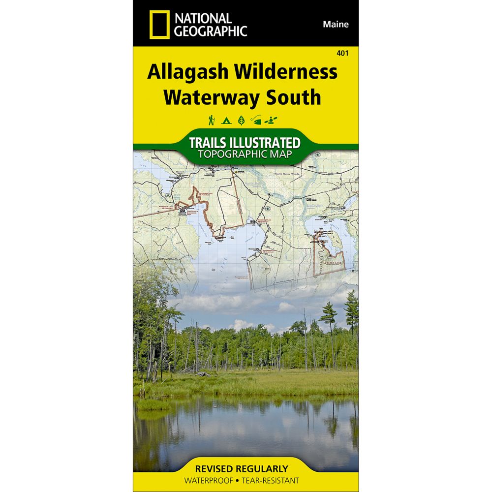 401 Allagash Wilderness Waterway South Trail Map