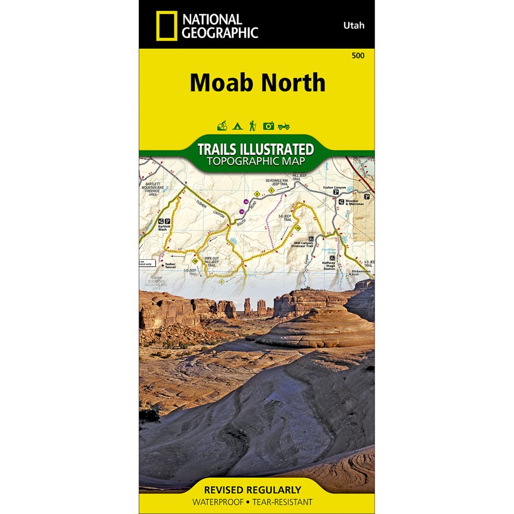 500 Moab North Trail Map