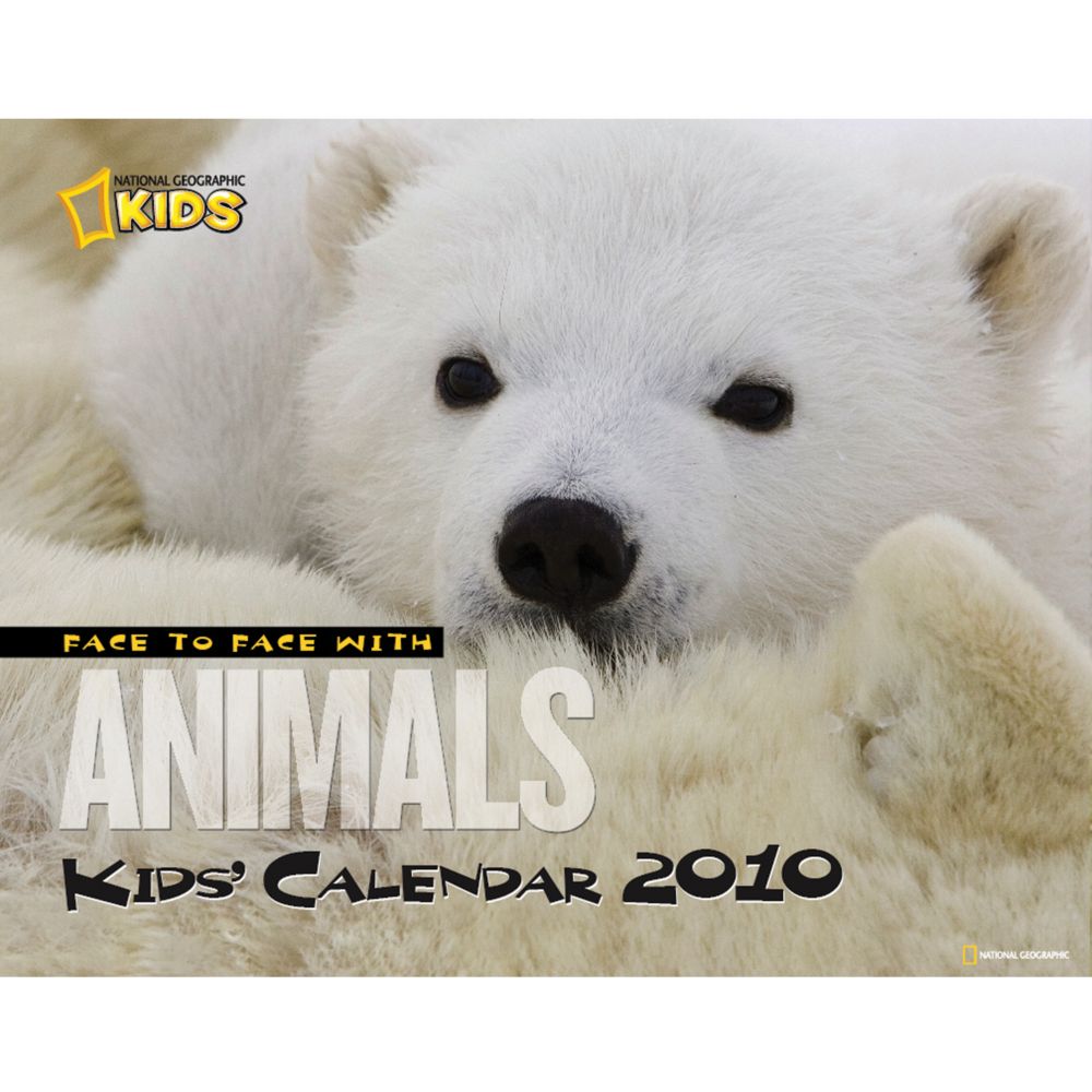 2010 Face to Face with Animals Kids Wall Calendar