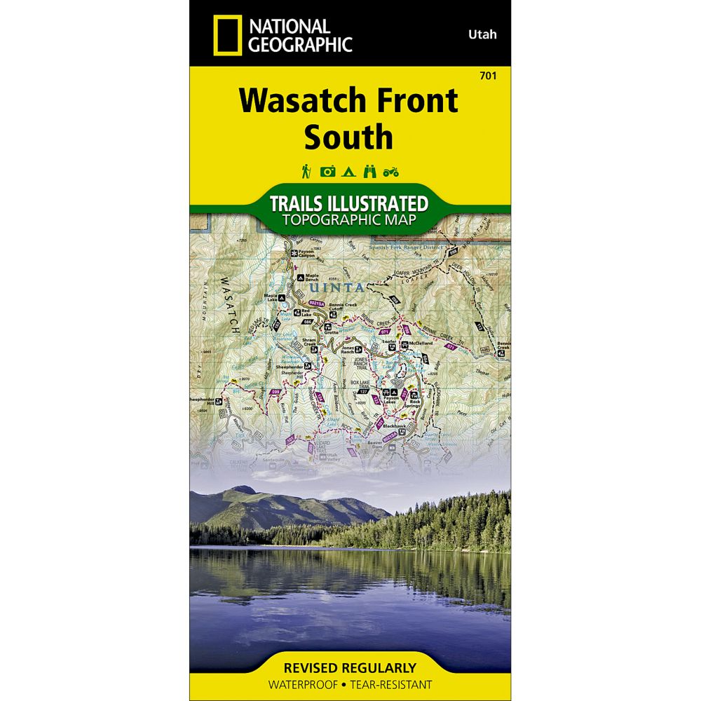 National Geographic Uinta National Forest Trail Map 