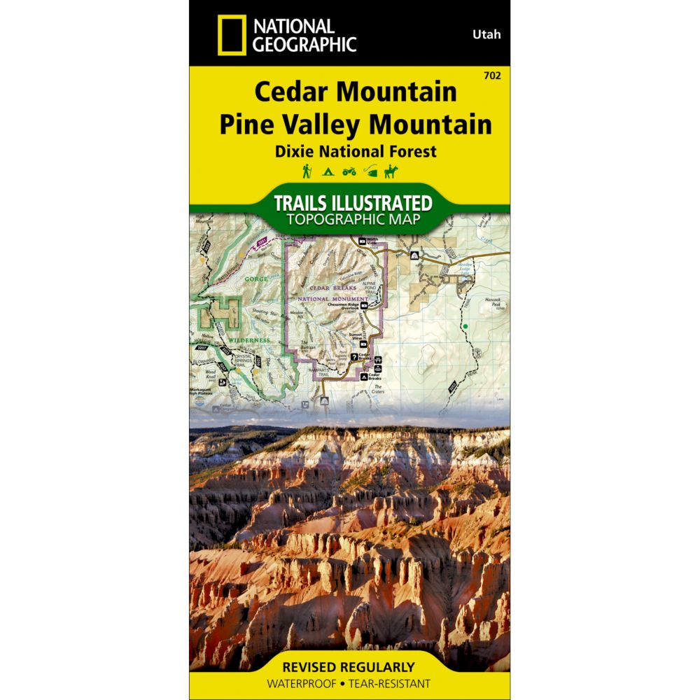 702 Cedar Mountain/Pine Valley Mountain Trail Map