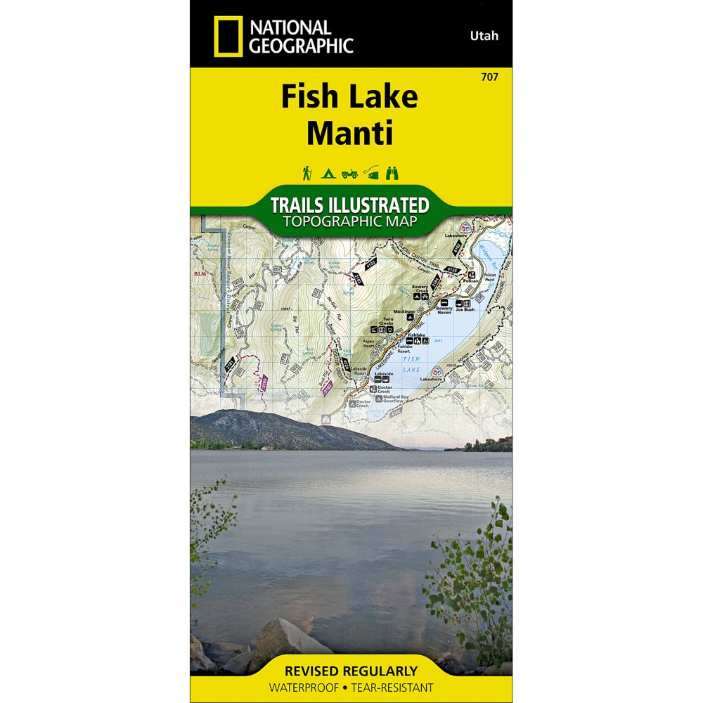 National Geographic Central Capitol Reef/Fish Lake North Trail Map 