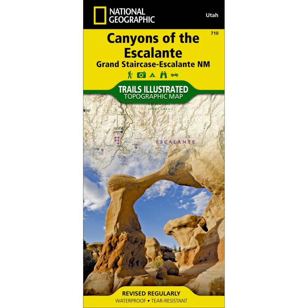 710 Canyons of the Escalante Trail Map 