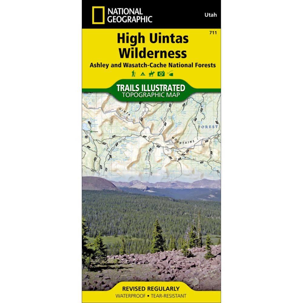 711 High Uintas Trail Map 