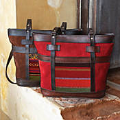 Bolivian Tapestry Suede Tote