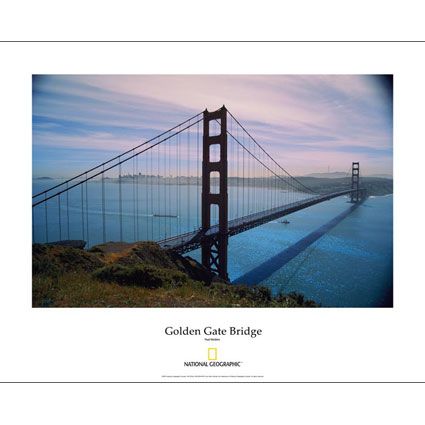 National Geographic Golden Gate Bridge Poster 