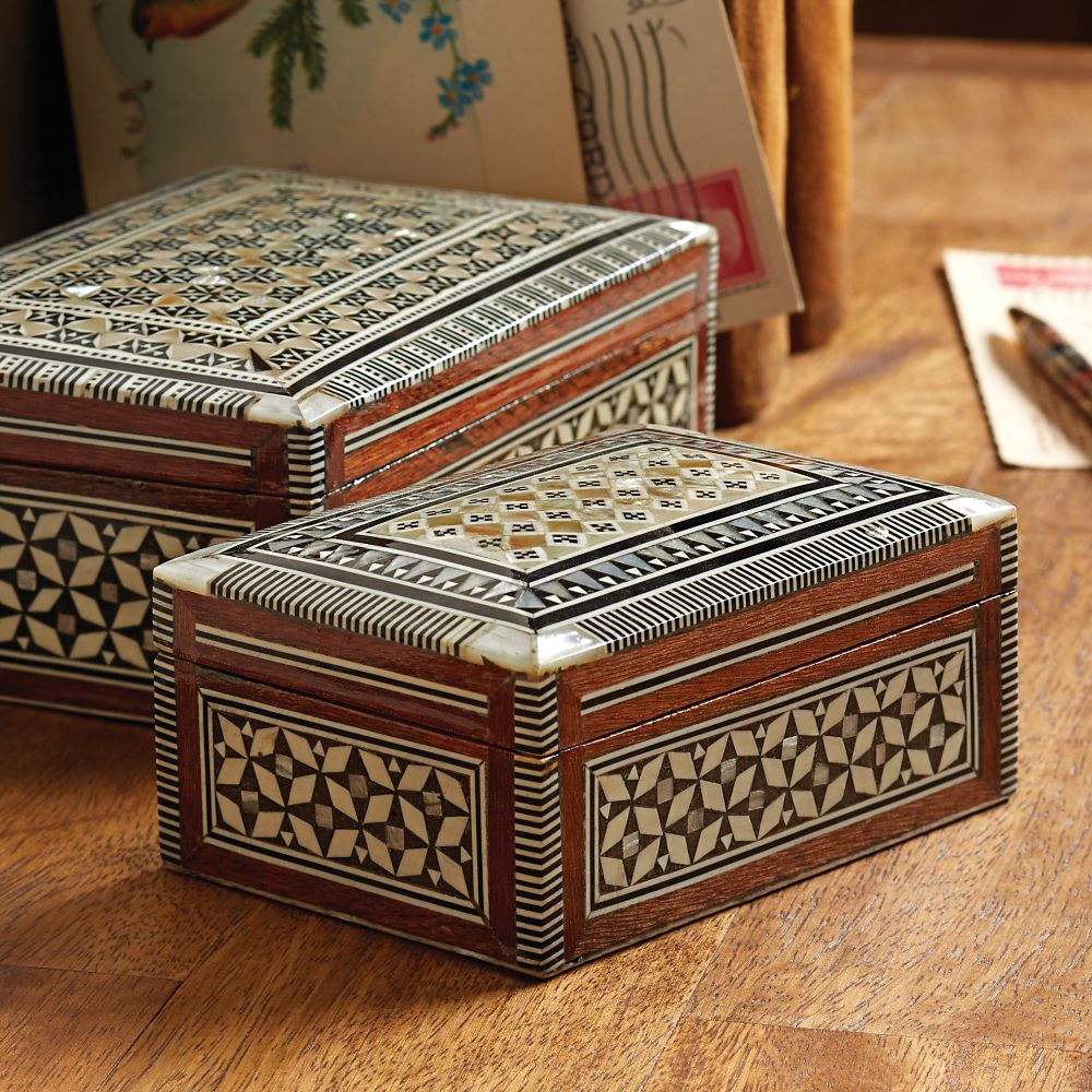 Small Egyptian Inlaid Box