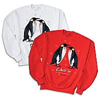 Chill' in Emperor Penguin Sweatshirt