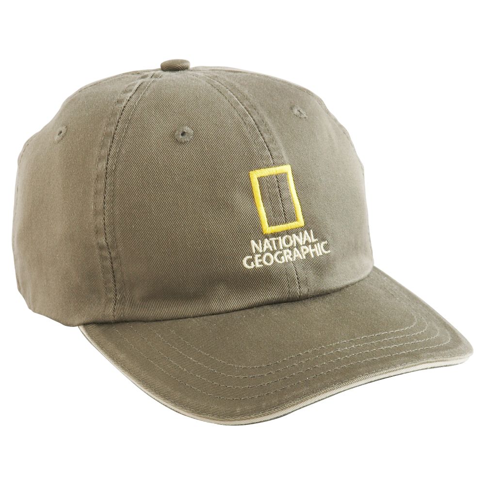 National Geographic Olive Baseball Cap 