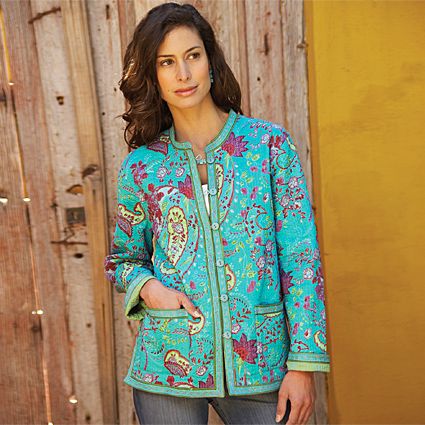 Indiennes Reversible Quilted Jacket