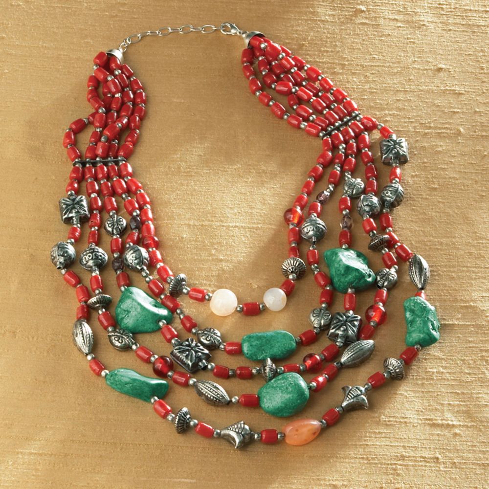 Himalayan Earth & Sky Necklace from shop.nationalgeographic.com