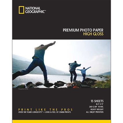 High Gloss Photo Paper 8.5 x 11 (15 count) 