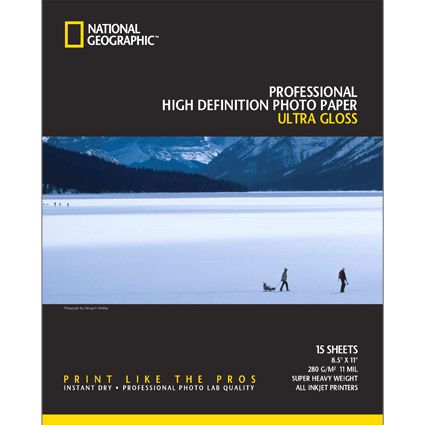 National Geographic Ultra Gloss Professional High Definition Photo Paper