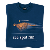 See Spot Run Cheetah T-shirt - Adult Sizes