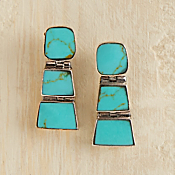 Chilean Turquoise Earrings