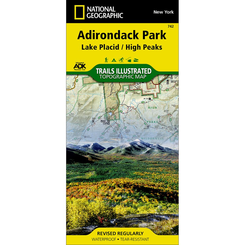 742 Lake Placid/High Peaks Trail Map