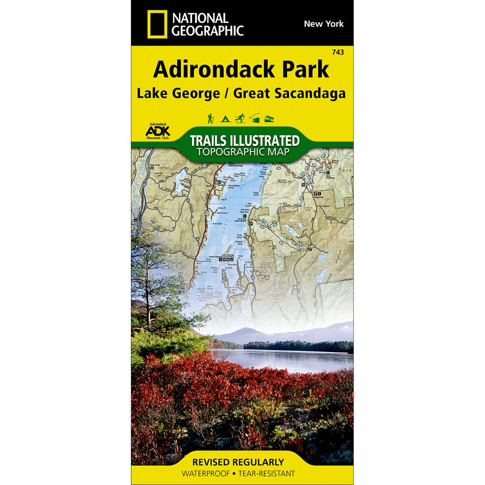 743 Lake George/Great Sacandage Lake Trail Map 