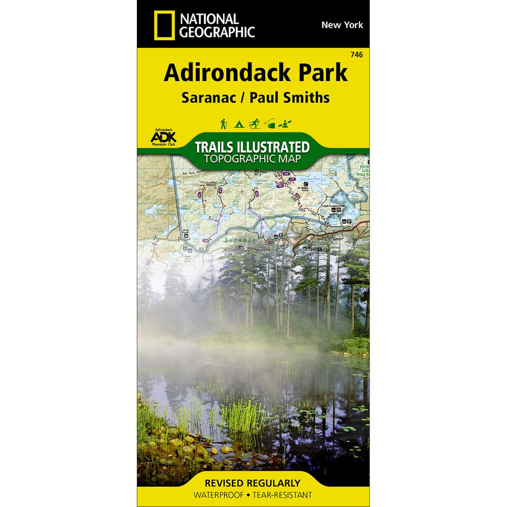 746 Saranac/Paul Smiths Trail Map