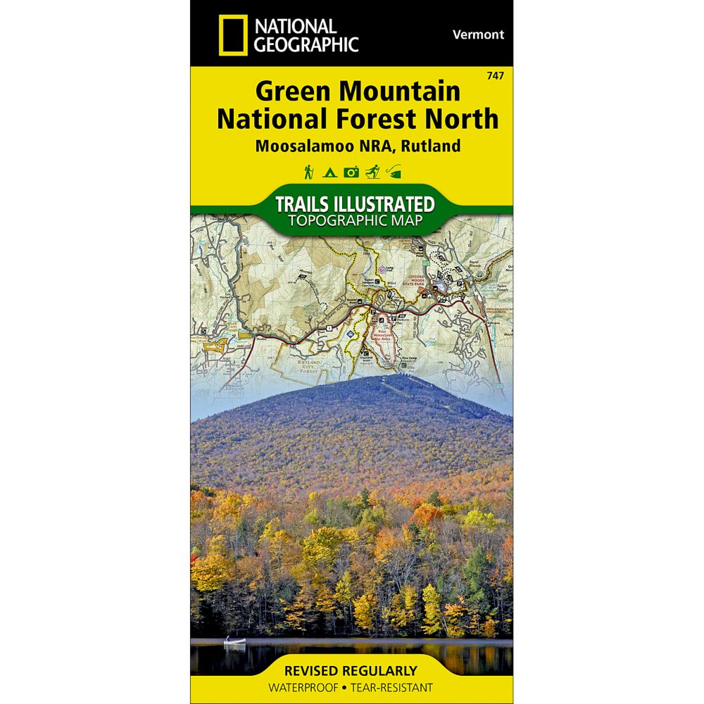 747 Green Mountain National Forest: Moosalamoo NRA - Rutland Trails Map