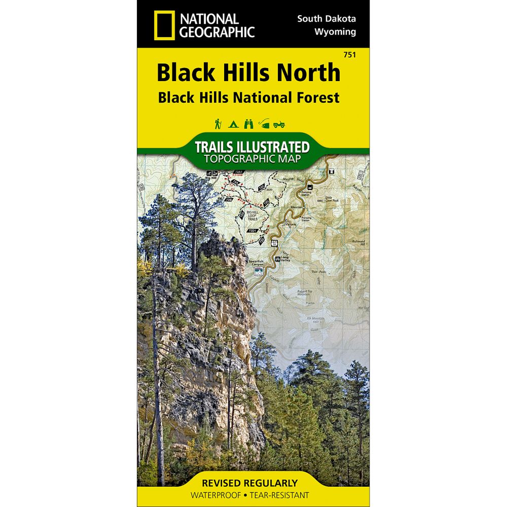 National Geographic Black Hills Northeast Trail Map 